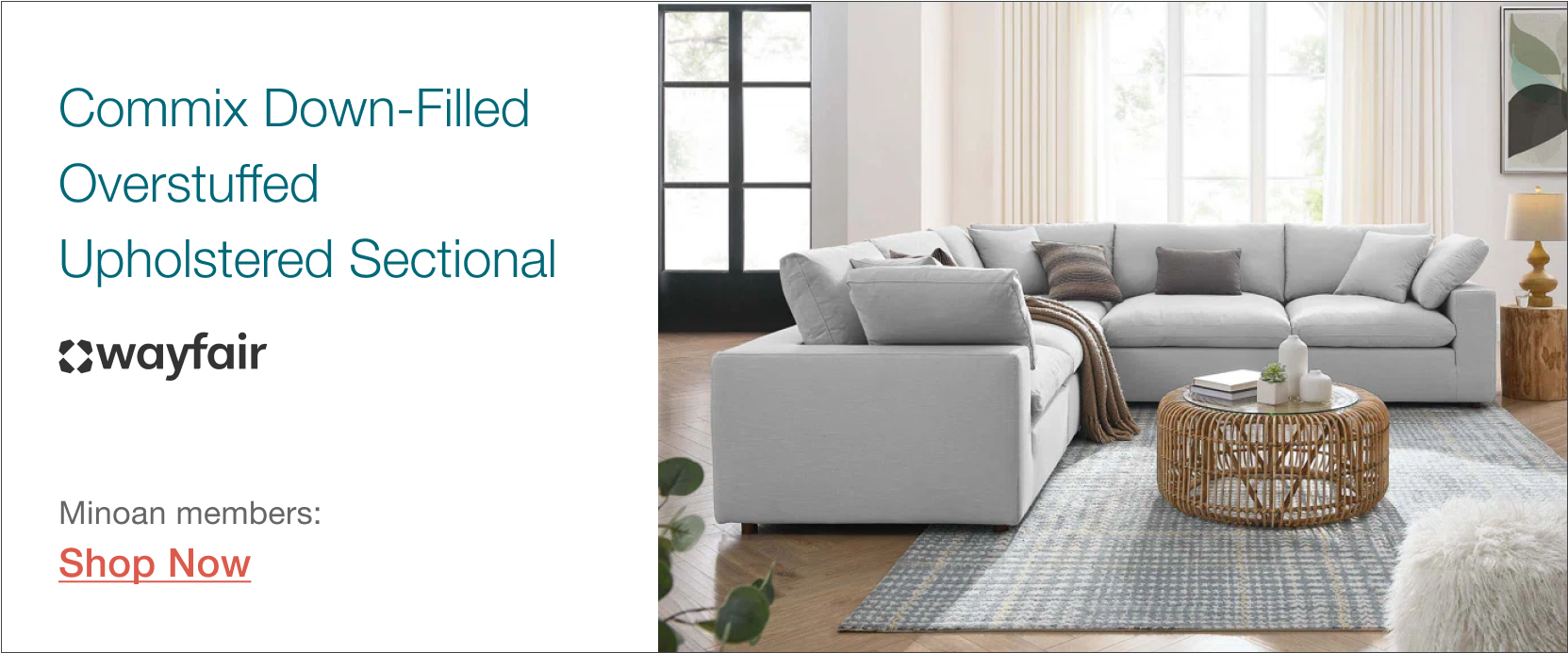 Commix Overstuffed Sectional from Wayfair