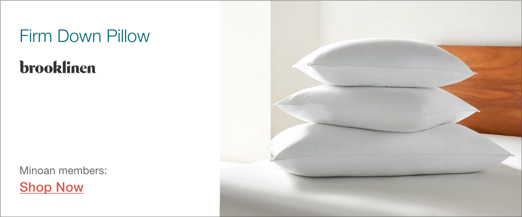 Brooklinen Firm Down pillow