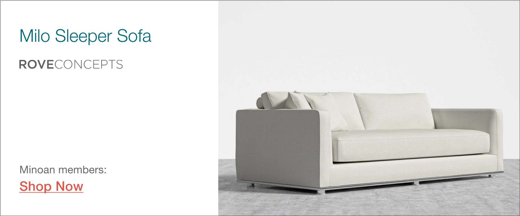 Milo Sleeper Sofa by Rove Concepts